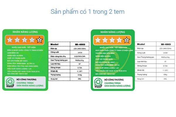 Tủ đông Alaska Inverter 295 lít BD-400CI