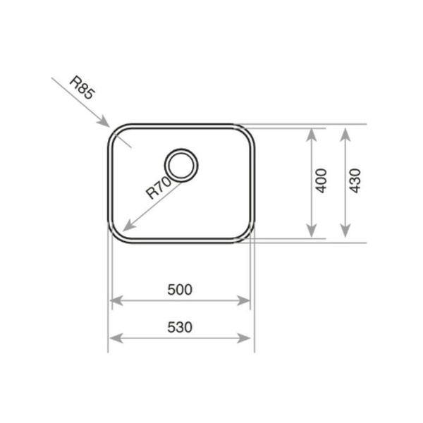 Chậu rửa inox Teka BE 50.40.20 PLUS 3½ W/OVF