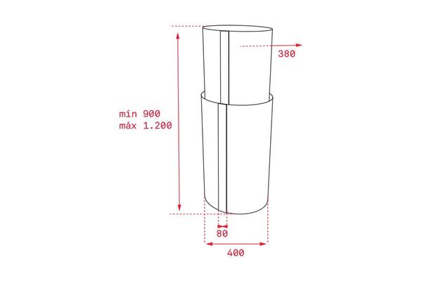 Máy hút mùi tròn Teka CC 485 40cm