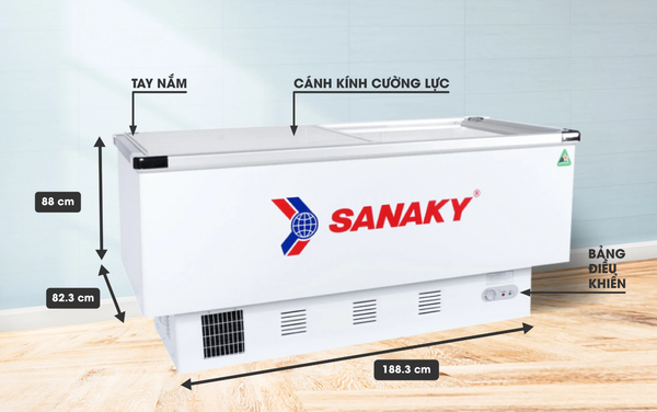 Tủ đông Sanaky 516 lít VH-999K