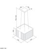 Máy hút mùi đảo Malloca 45cm CUBE F-181