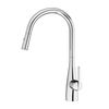 Vòi rửa Konox dây rút Curva Chrome nóng lạnh