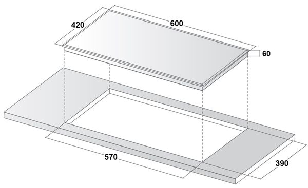 Bếp từ đôi âm tủ Canzy CZ-725 Inverter kính Ceramic