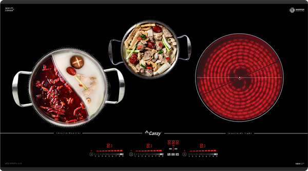 Bếp từ hồng ngoại 3 vùng nấu Canzy CZ-970 Plus Inverter