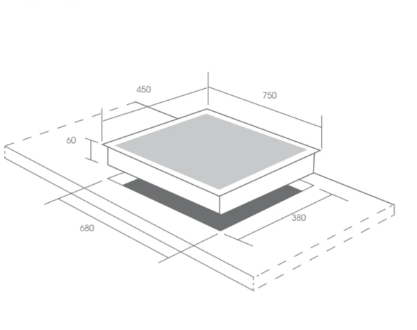 Bếp từ đôi 2 vùng nấu Canzy CZ-ID-077EU Inverter