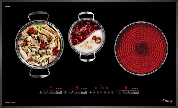 Bếp từ hồng ngoại 3 vùng nấu Canzy CZ-ML86GB Inverter