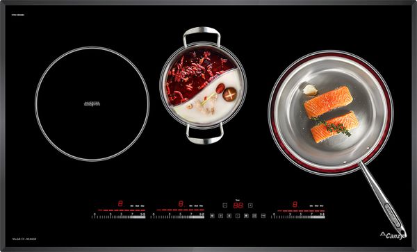 Bếp từ hồng ngoại 3 vùng nấu Canzy CZ-ML86GB Inverter