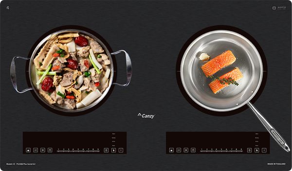 Bếp từ Canzy 2 vùng nấu CZ-PUJ588 Plus Inverter Serial 8.0