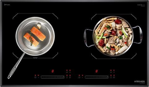 Bếp từ 2 vùng nấu 4000W Kocher DI-608SE