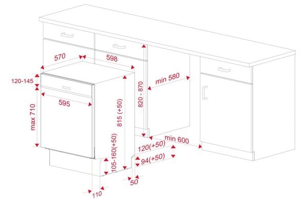 Máy rửa bát Teka DSI 76850 SS 14 bộ