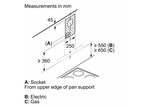 Máy hút mùi Bosch Series 4 DWB97BK61T 4 tốc độ