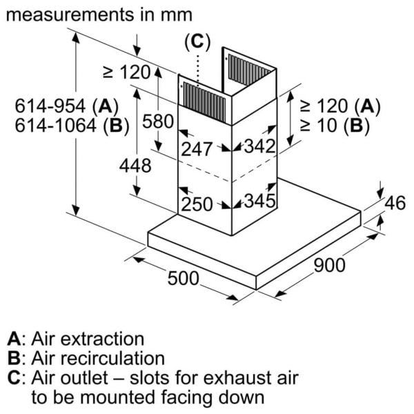 Máy hút mùi chữ T series 4 Bosch DWB98JQ50B 90cm