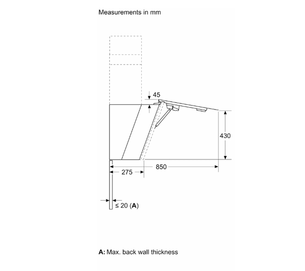Máy hút mùi áp tường 90cm Bosch DWK91LT60 serie 8