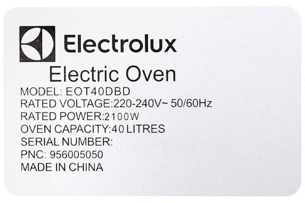 Lò nướng Electrolux EOT40DBD 40 lít