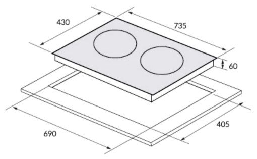 Bếp từ 2 vùng nấu Inverter Eurosun EU-T210Max