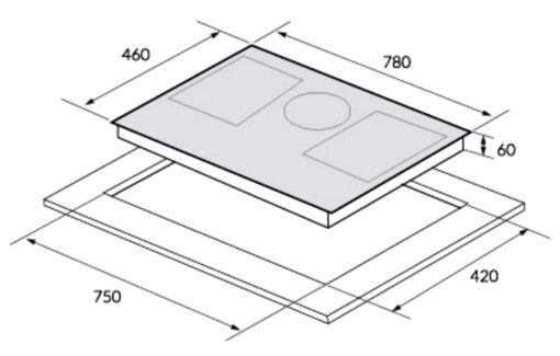 Bếp từ 3 vùng nấu Inverter Eurosun EU-T396PRO