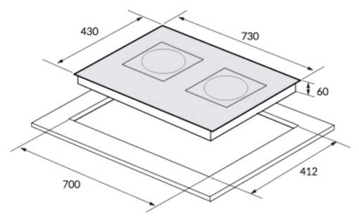 Bếp từ 2 vùng nấu Inverter Eurosun EU-T726Pro