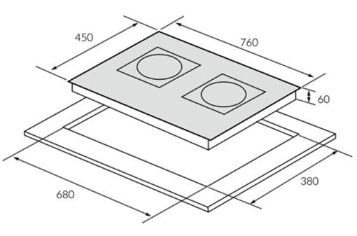 Bếp từ 2 vùng nấu Inverter Eurosun EU-T897G