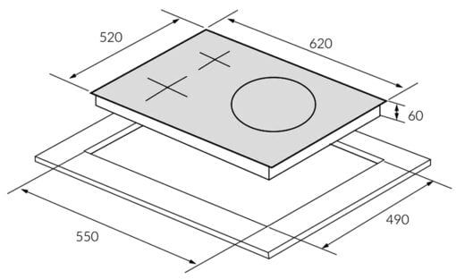 Bếp từ 3 vùng nấu Inverter Eurosun EU-T906G