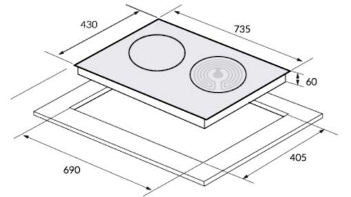 Bếp điện từ 2 vùng nấu Inverter Eurosun EU-TE259Pro