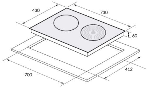 Bếp điện từ 2 vùng nấu Inverter Eurosun EU-TE509Max