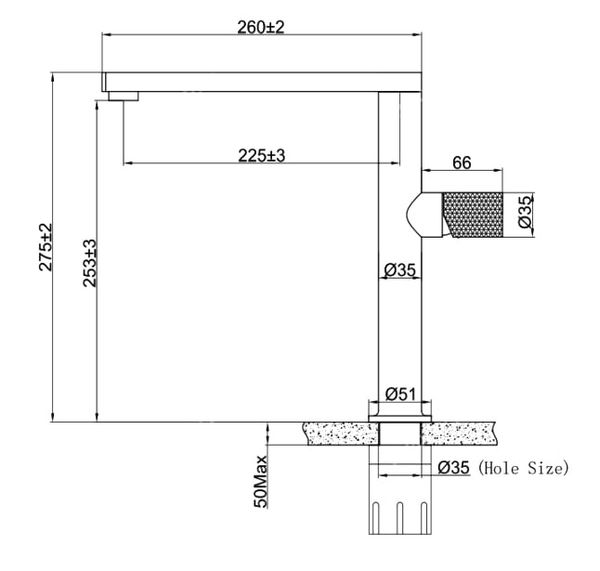Vòi rửa inox 304 nóng lạnh Eurogold EUF331D