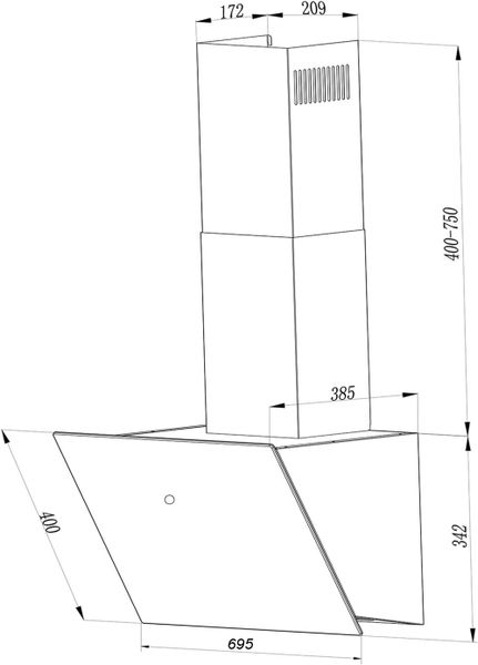 Máy hút mùi Eurogold EUH0770V 70cm