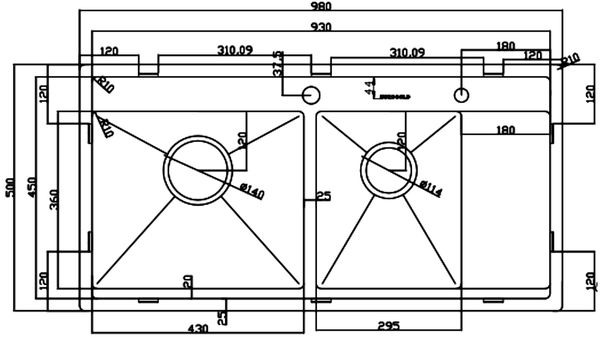 Chậu rửa inox 304 Eurogold EUP39850