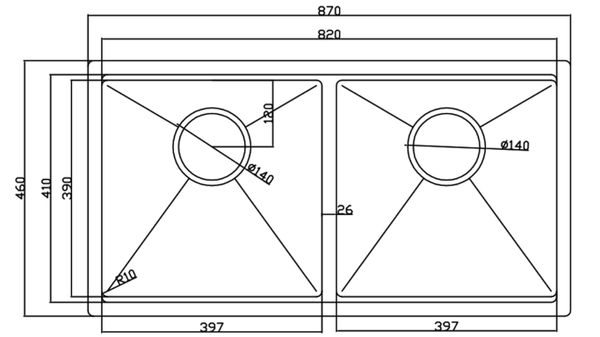 Chậu rửa inox 304 Eurogold EUS98746
