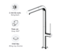 Vòi rửa nóng lạnh Furst có dây rút HMH.F400076CR