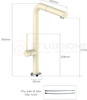 Vòi rửa nóng lạnh Furst có dây rút F400076DA