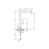 Vòi rửa nóng lạnh Furst có dây rút F400076DA
