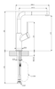Vòi rửa nóng lạnh Furst F400420CV có dây rút