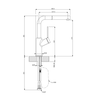 Vòi rửa nóng lạnh Frust F400420NB có dây rút