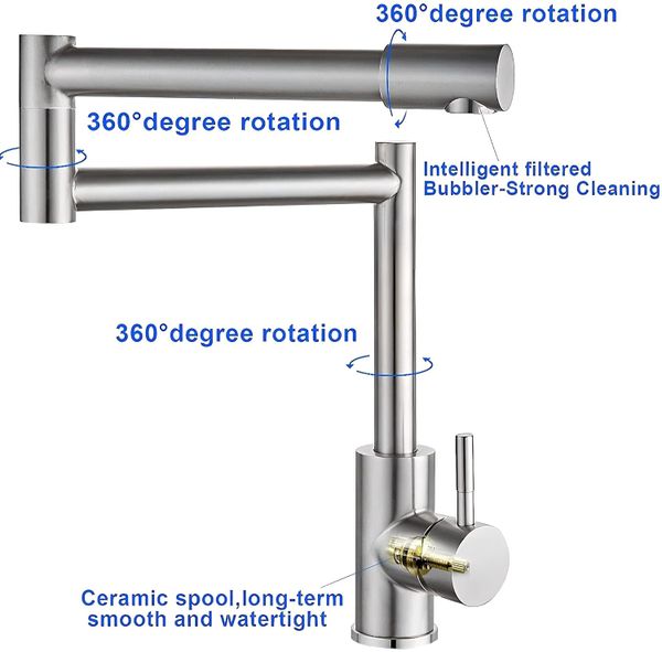 Vòi rửa bát 2 đường nước Faster FS 925SS