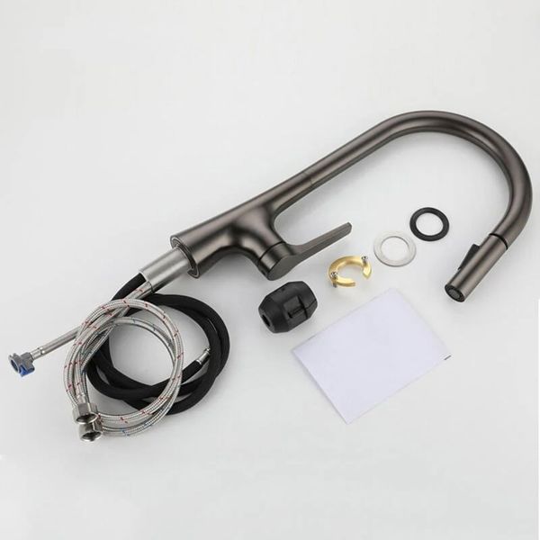 Vòi rửa bát 2 đường nước kéo rút Faster FS 929G