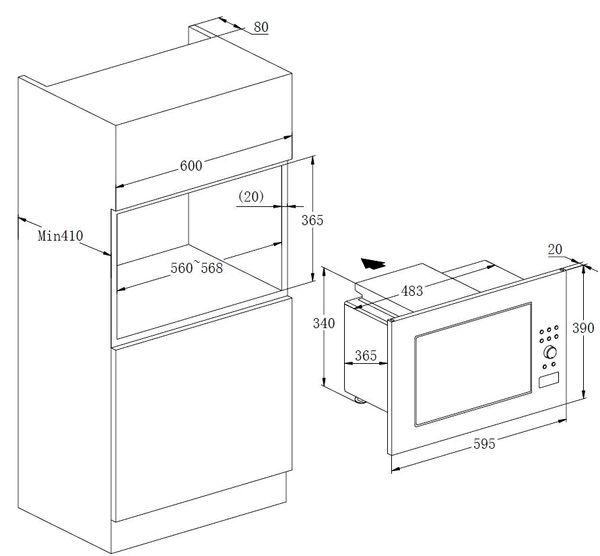 Lò vi sóng kết hợp nướng Faster FS MOV 01