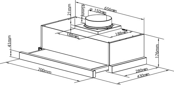 Máy hút mùi Faster SYP 6222W