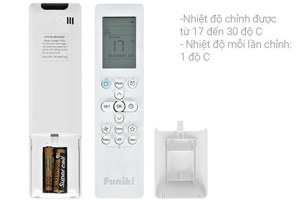 Điều hòa Funiki 1 chiều Inverter 12000BTU HIC12TMU