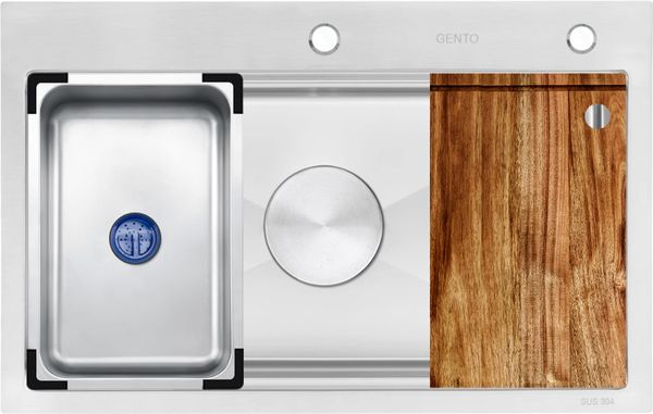 Chậu rửa 1 hố inox 304 Gento 80.2cm GT04-8050