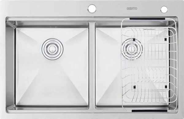Chậu rửa 2 hố Gento GT04-8850 inox 304