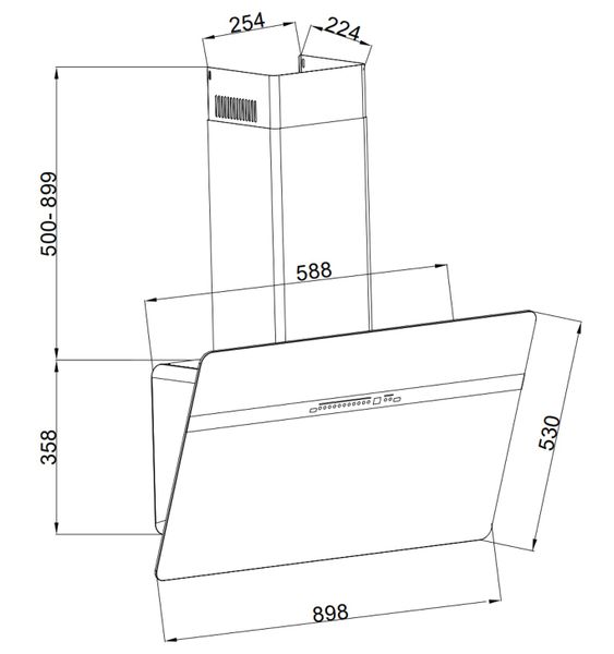 Máy hút mùi vát GrandX GX H90S86G