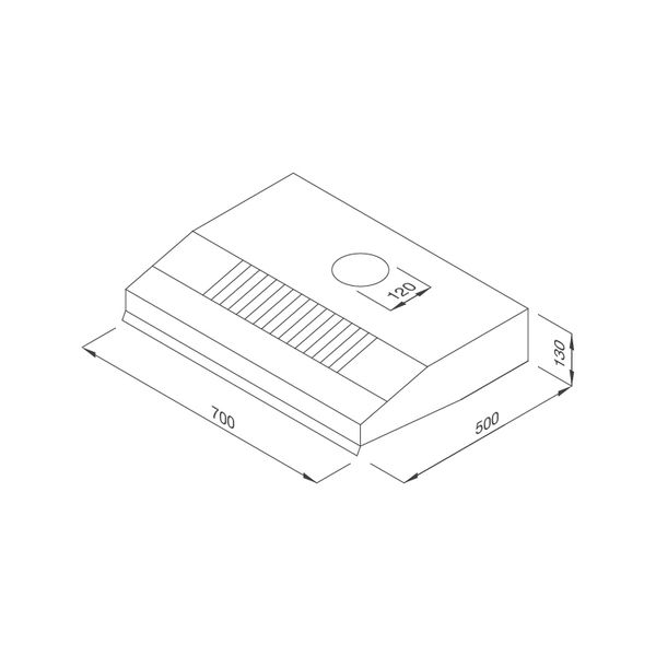 Máy hút mùi Malloca 70cm H365.7