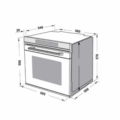 Lò nướng âm tủ Hafele HO-8T72A 538.01.421 72 lít