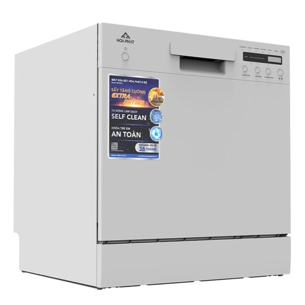 Máy rửa bát 8 bộ Hòa Phát HDS9812