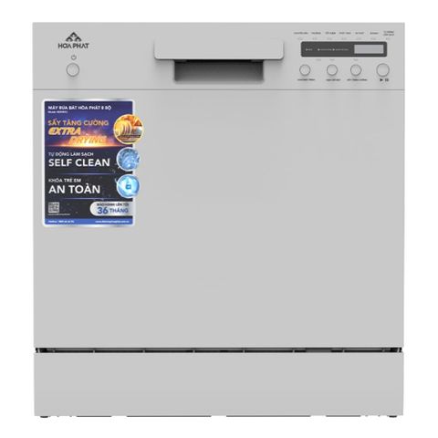 Máy rửa bát 8 bộ Hòa Phát HDS9812