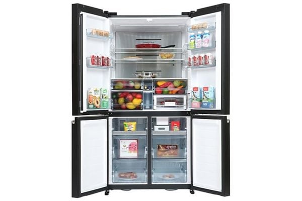 Tủ lạnh 4 cánh Hitachi inverter 645 lít R-WB700VGV4 (GBK) model mới 2025