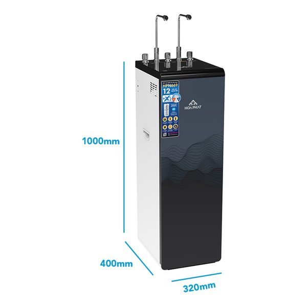 Máy lọc nước RO nóng lạnh Hòa Phát HPN669
