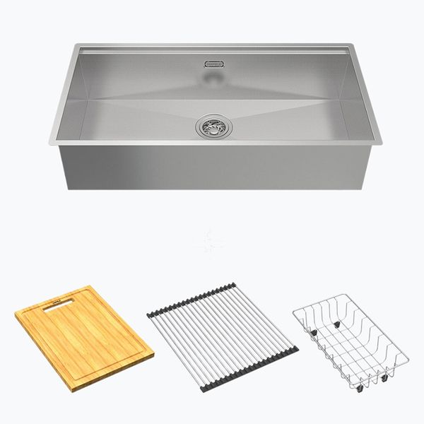 Chậu Inox Hafele 76cm HS24-SSN1S-7644 567.24.467