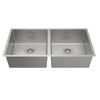 Chậu rửa Inox 2 hố Hafele 87cm HS24-SSN2S-870 567.24.437